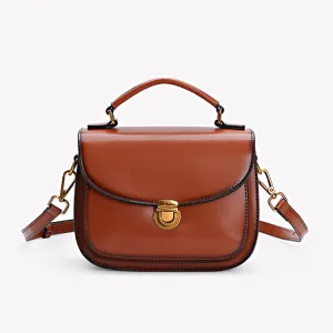 Stylish Womens Genuine Leather Satchel Bag Crossbody Bags for Women