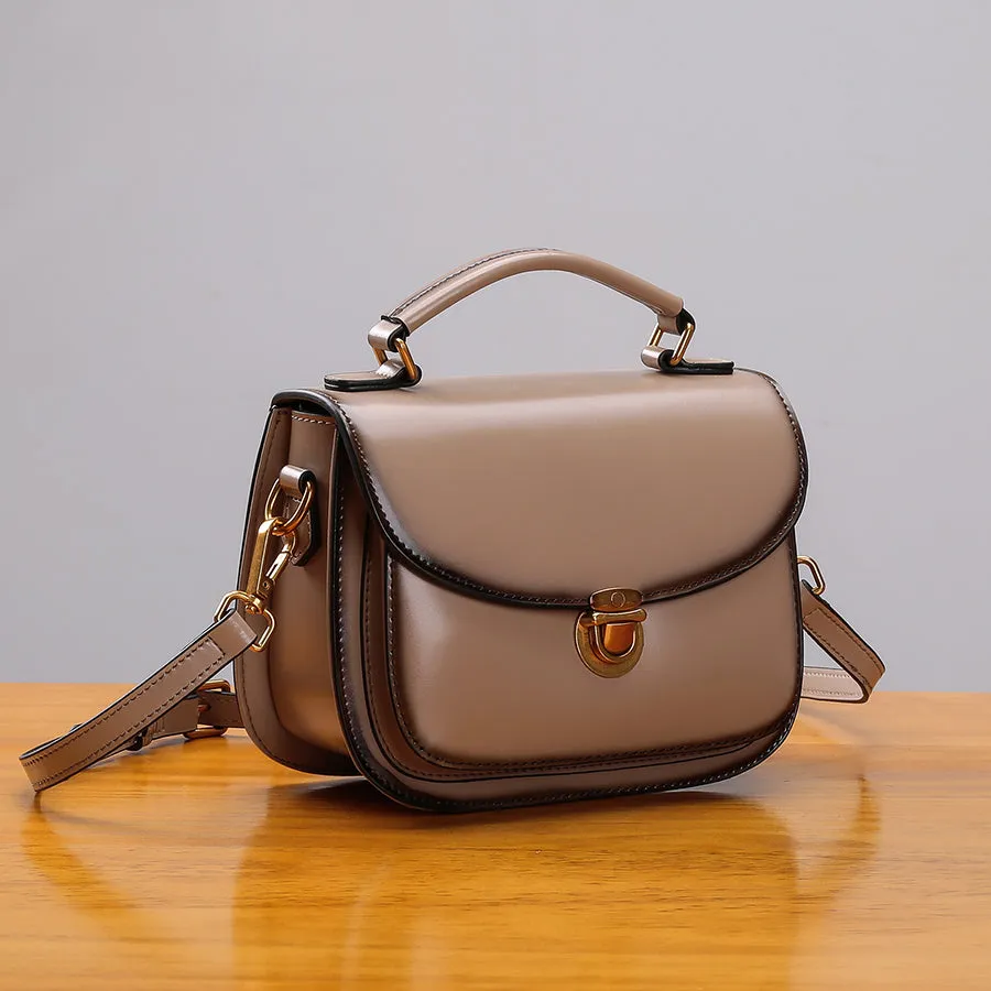 Stylish Womens Genuine Leather Satchel Bag Crossbody Bags for Women