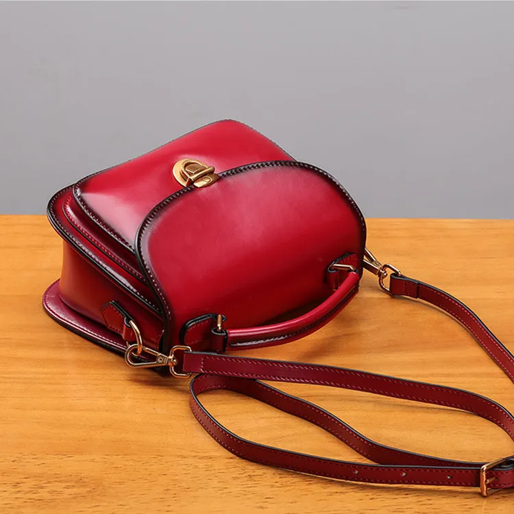 Stylish Womens Genuine Leather Satchel Bag Crossbody Bags for Women