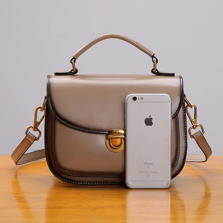 Stylish Womens Genuine Leather Satchel Bag Crossbody Bags for Women