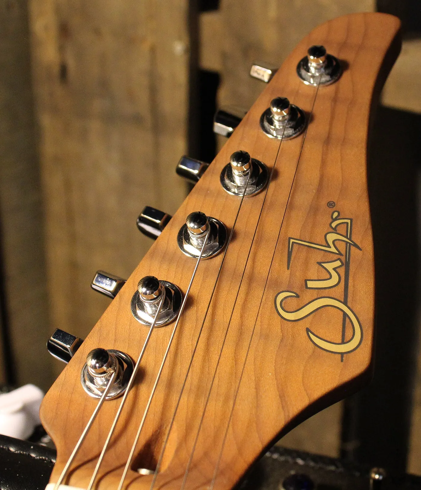 Suhr Select Classic S HSS Roasted Flamed Guitar, Shell Pink, Maple