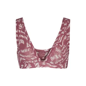 SUMMER MESH PLUNGE BRALETTE | RASPBERRY SWIRL