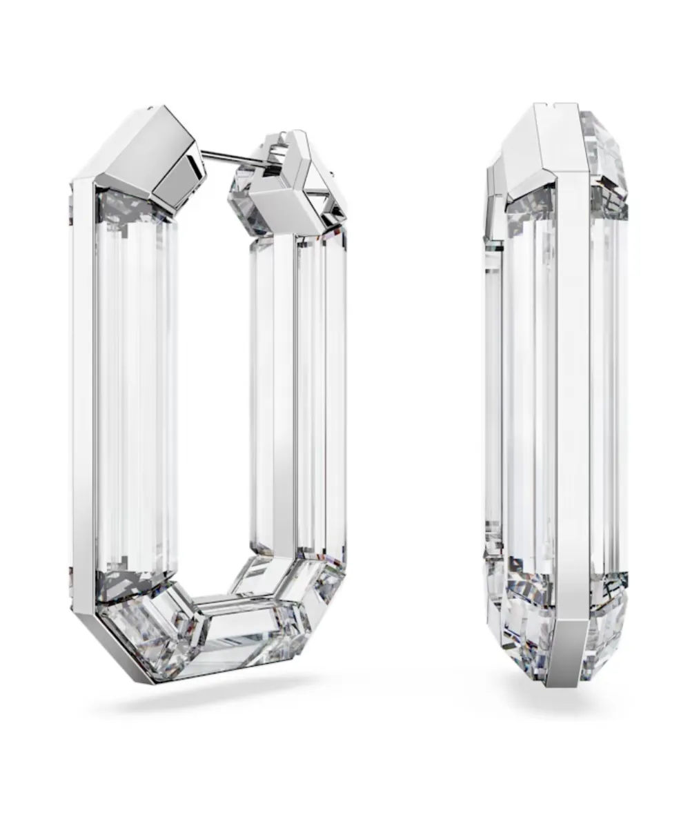 SWAROVSKI LUCENT HOOP EARRINGS