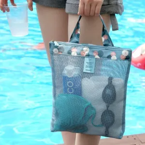 Swimming Beach Mesh Bag Swimwear Storage Bag for Kids