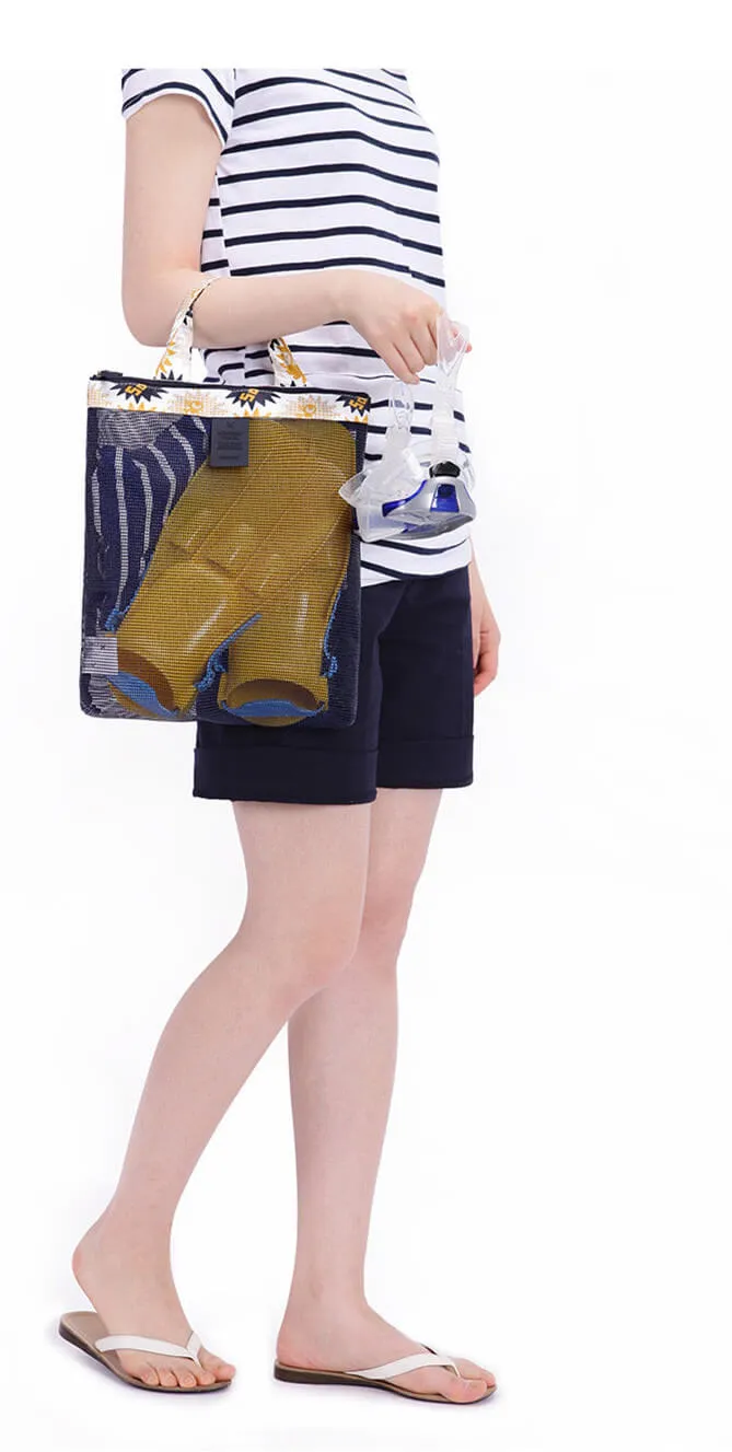 Swimming Beach Mesh Bag Swimwear Storage Bag for Kids
