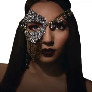 TEEK - Crystal Mask Chain Tassel Eyewear
