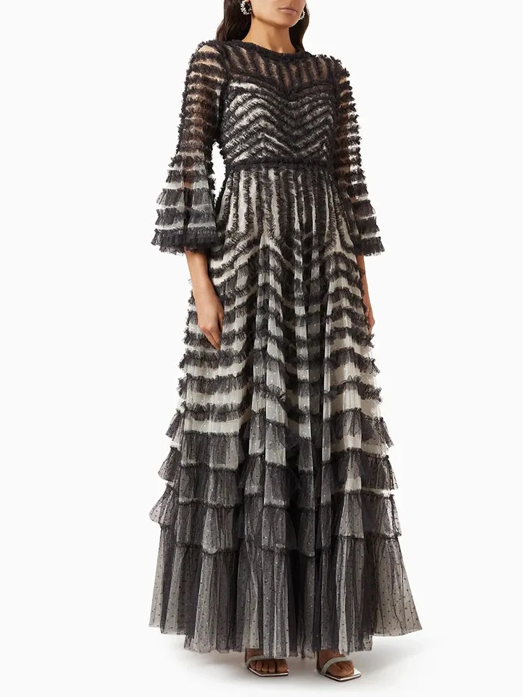 TEEK - Mesh Stripe Dress