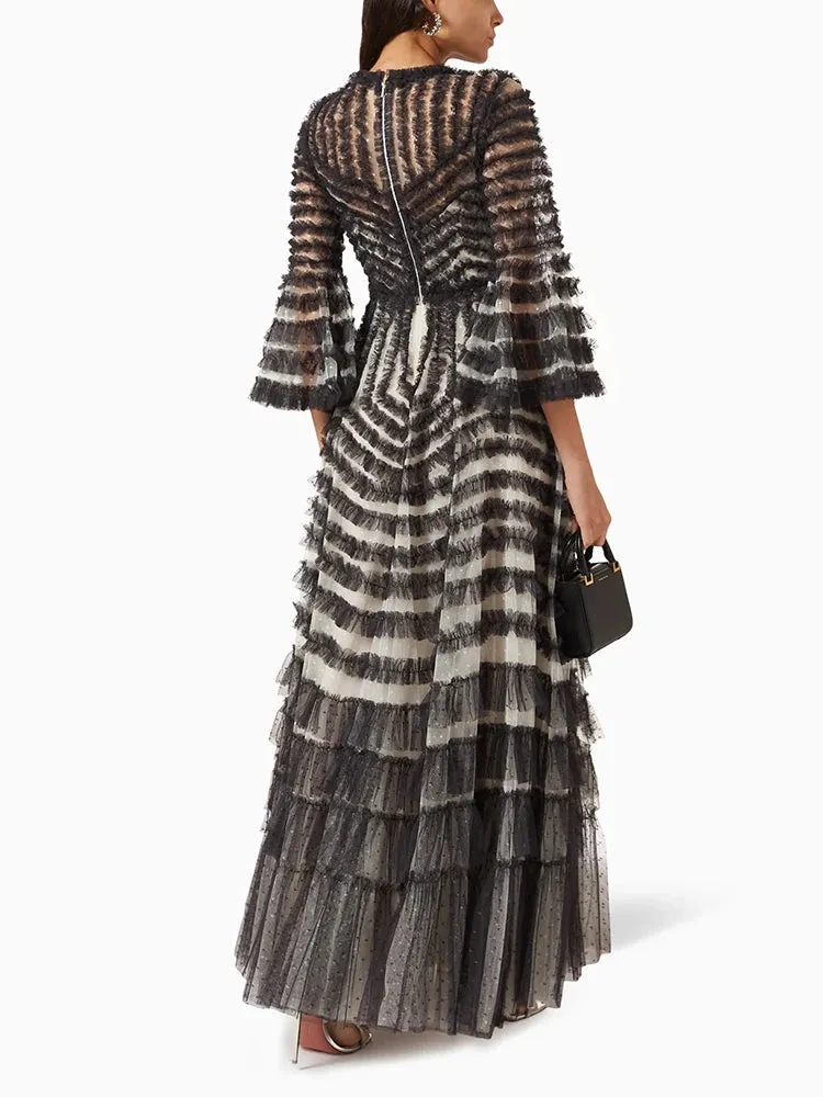 TEEK - Mesh Stripe Dress