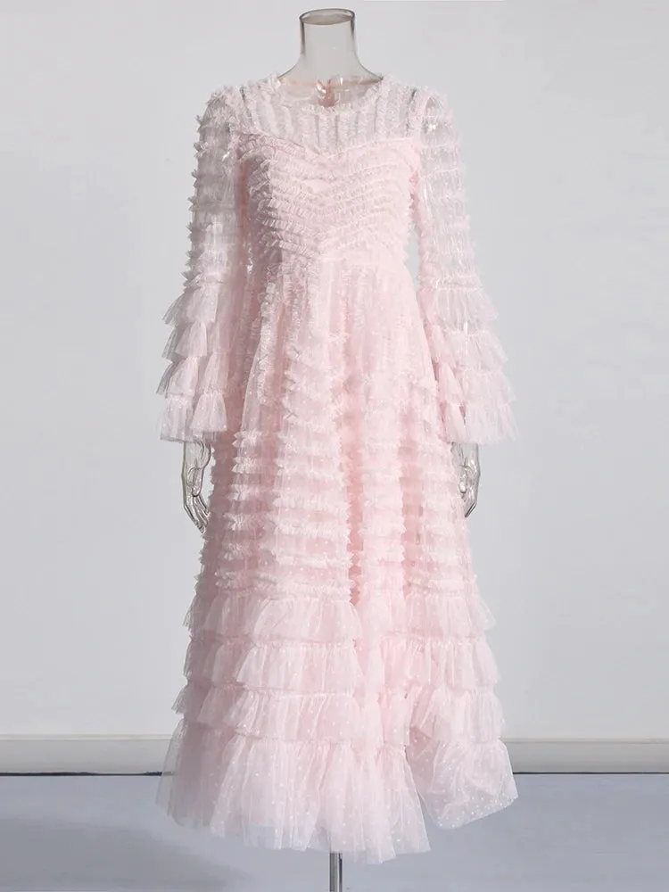 TEEK - Mesh Stripe Dress