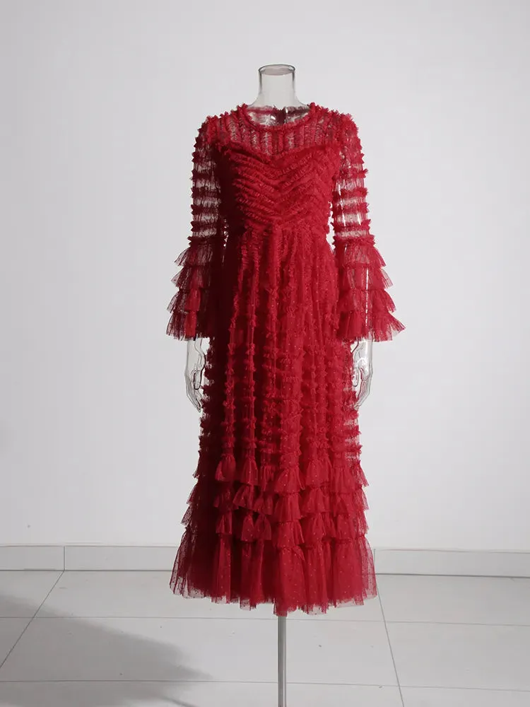 TEEK - Mesh Stripe Dress