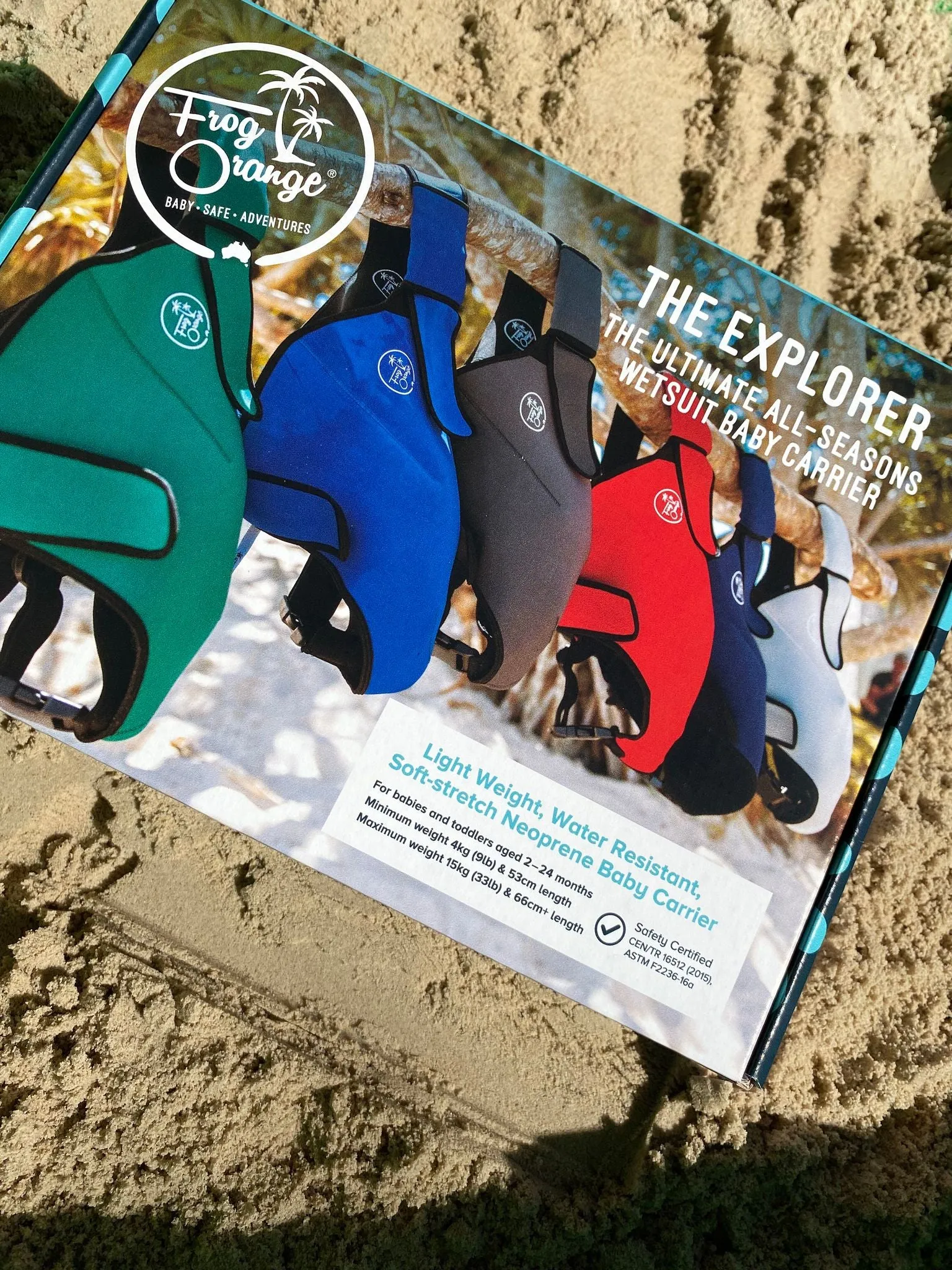 THE EXPLORER Wetsuit Baby Carrier - Ruby  Red