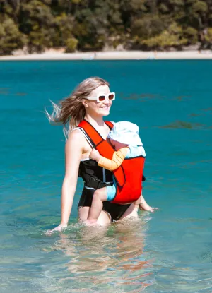 THE EXPLORER Wetsuit Baby Carrier - Ruby  Red