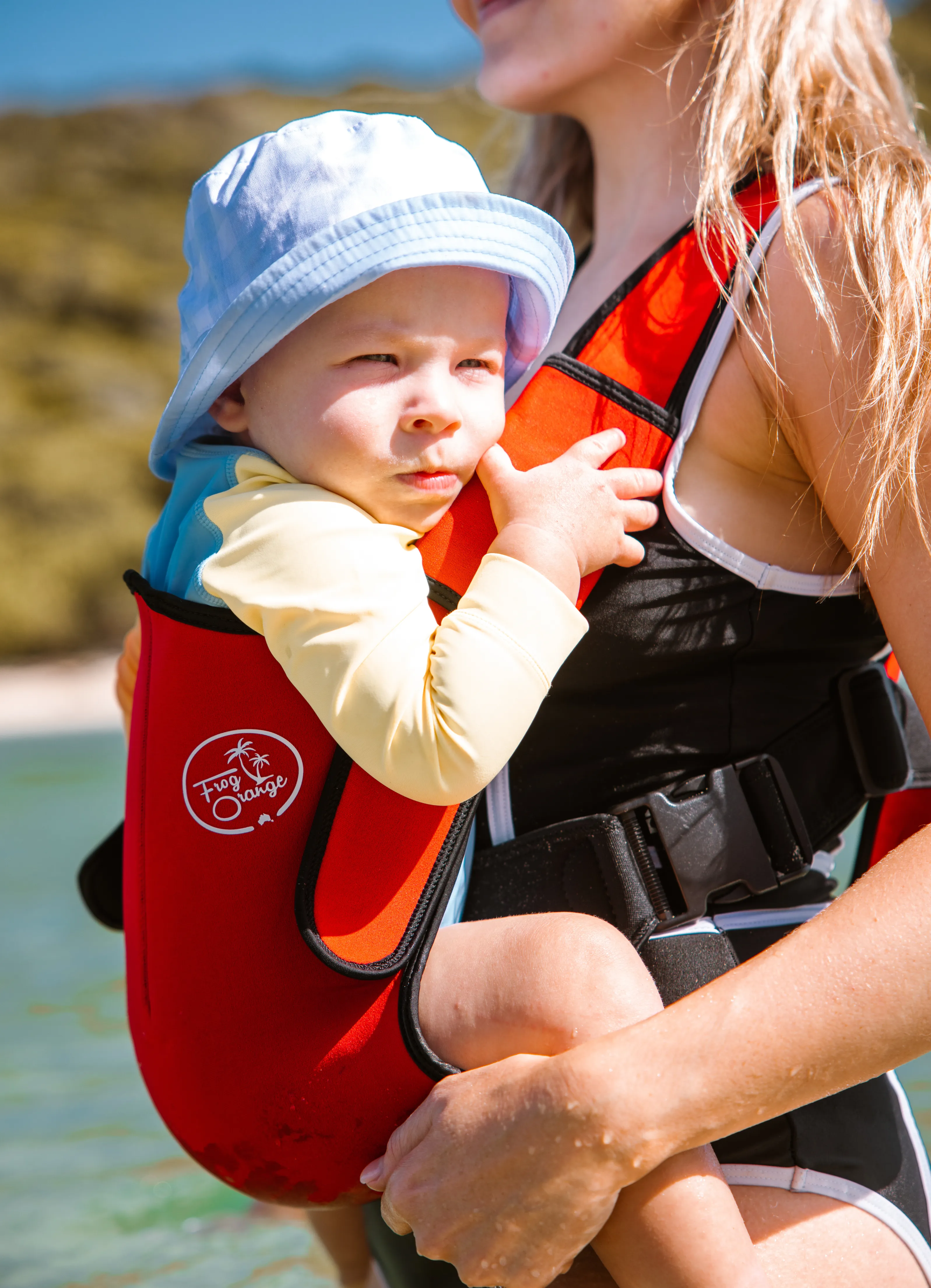 THE EXPLORER Wetsuit Baby Carrier - Ruby  Red