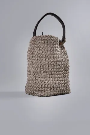 The Jwa Xl Corner Bucket Bag Beige