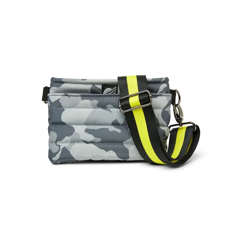 Think Royln Bum Bag Crossbody in Grey Camo