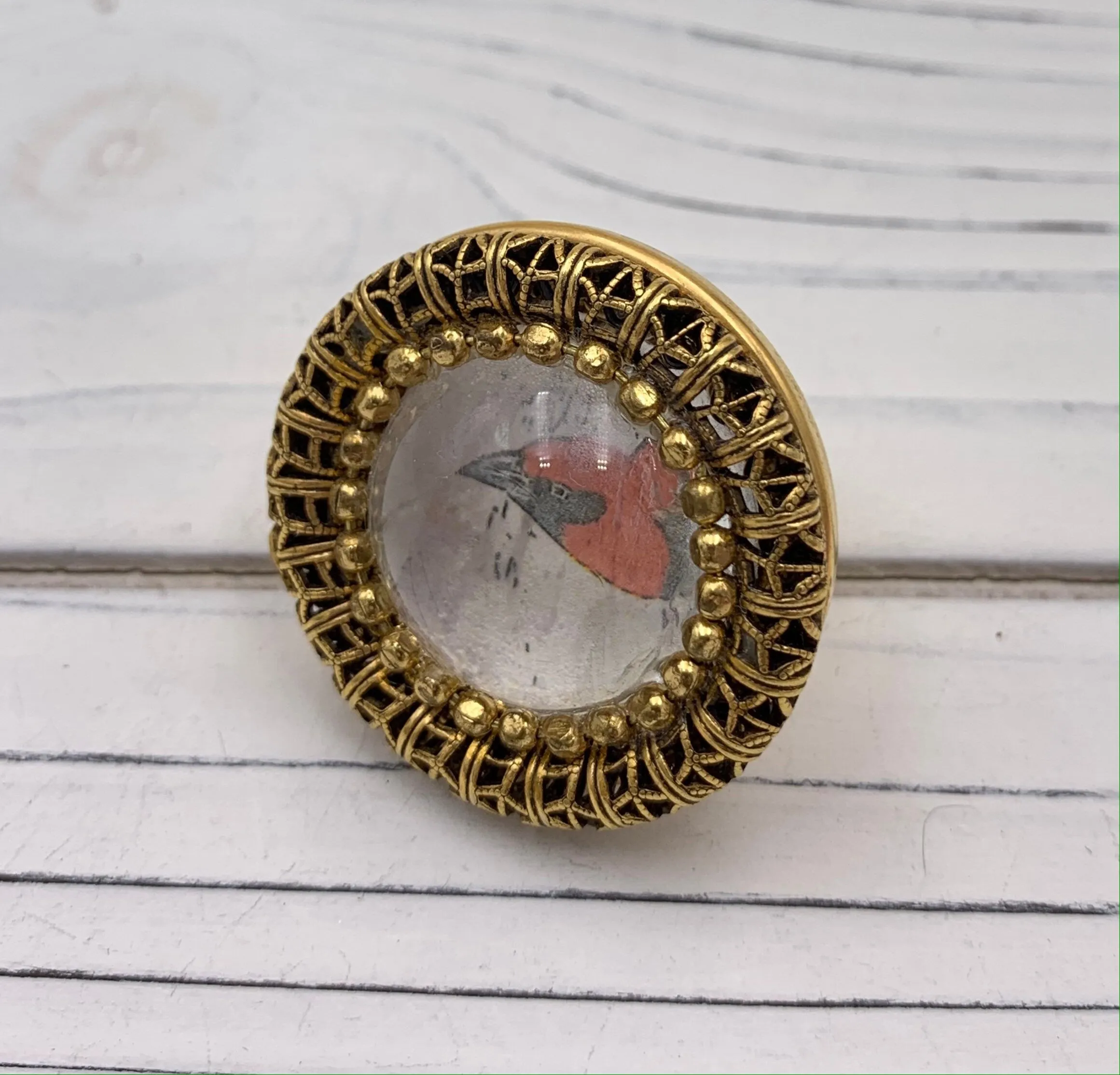 Through The Looking Glass Statement Ring