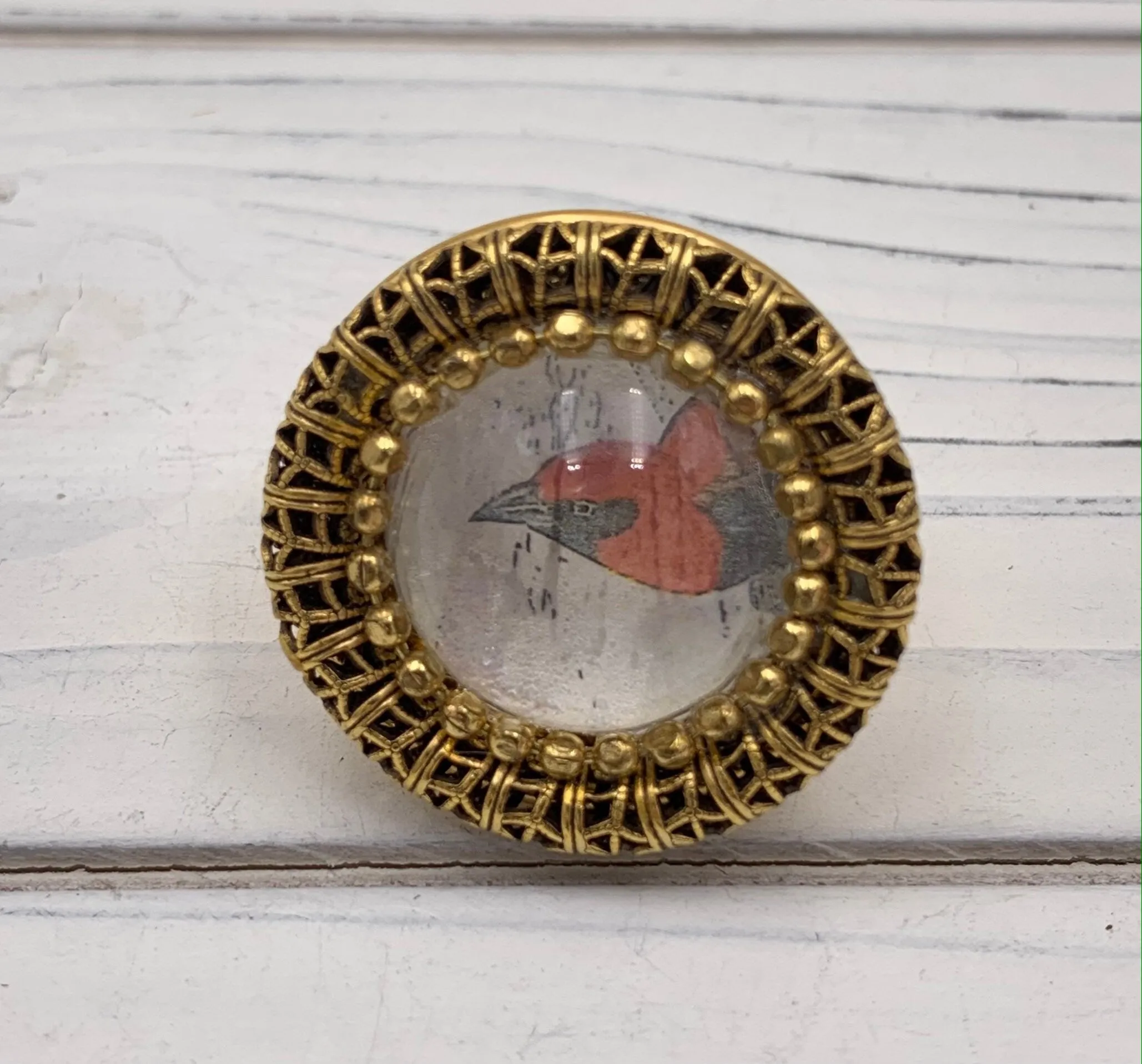Through The Looking Glass Statement Ring
