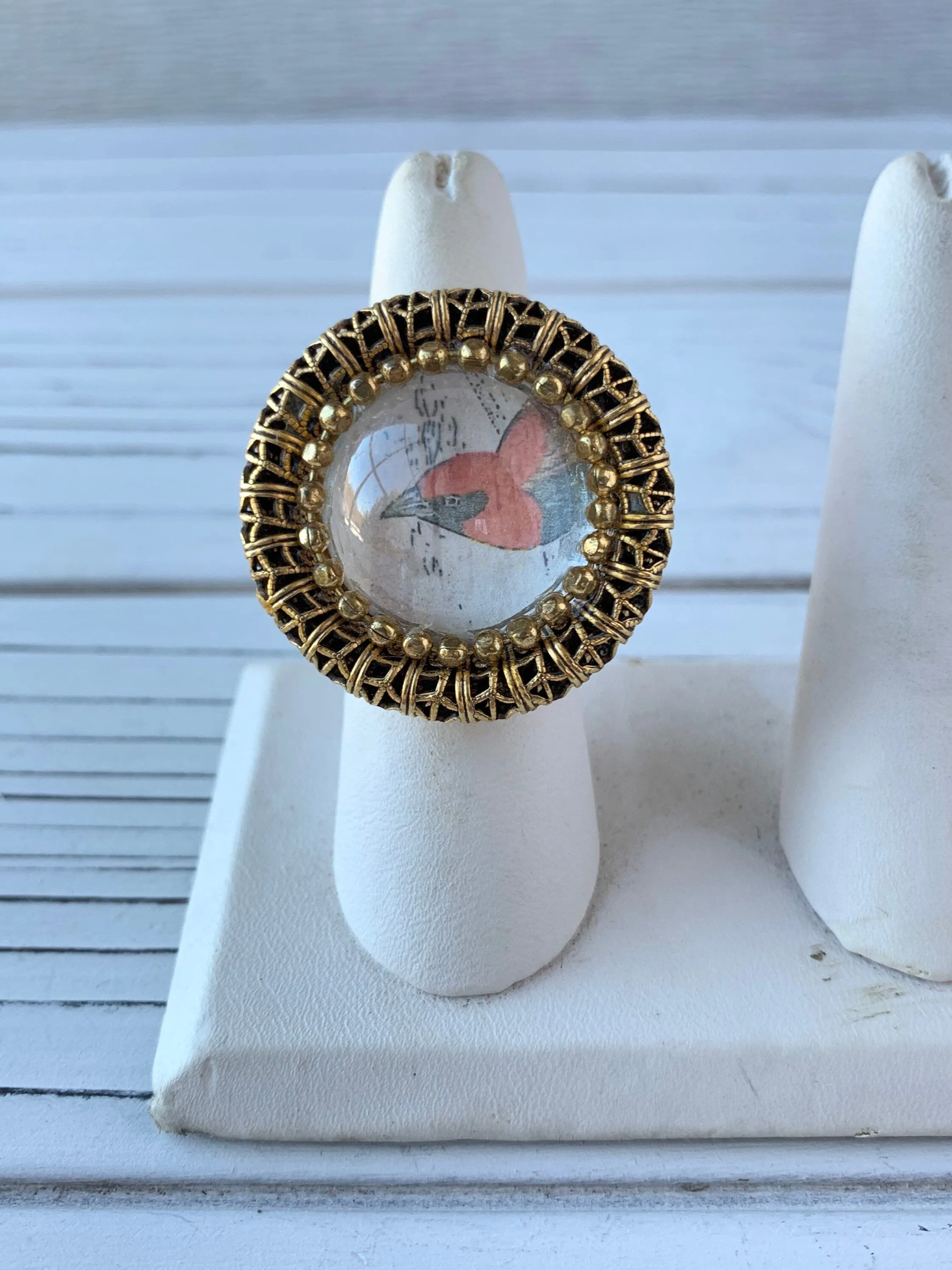 Through The Looking Glass Statement Ring