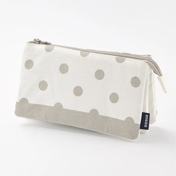 Triple Pouch Dual Zipper Pencil Case