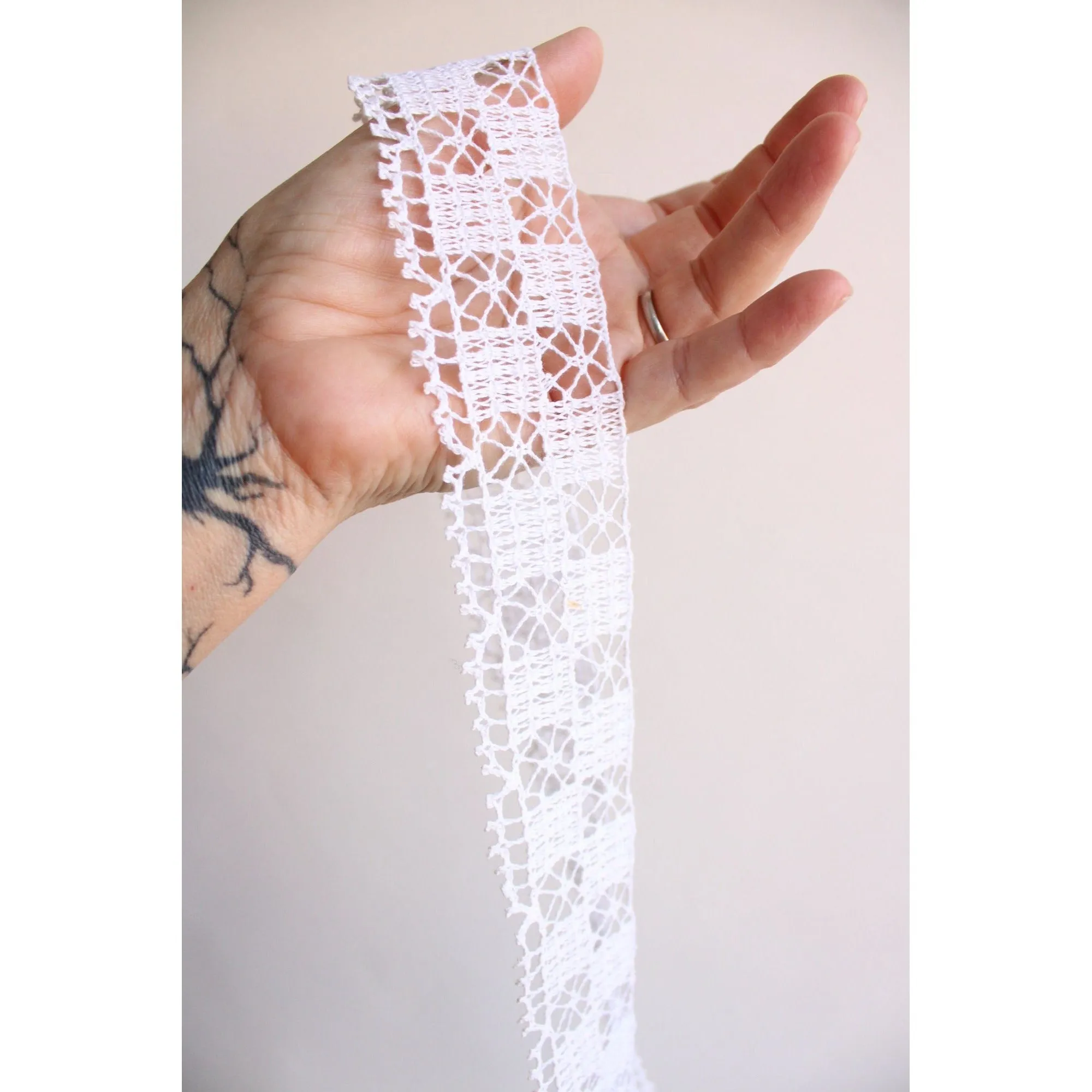 Vintage 1920s 1930s Lace Trim, 1.75" Wide , Three Yards