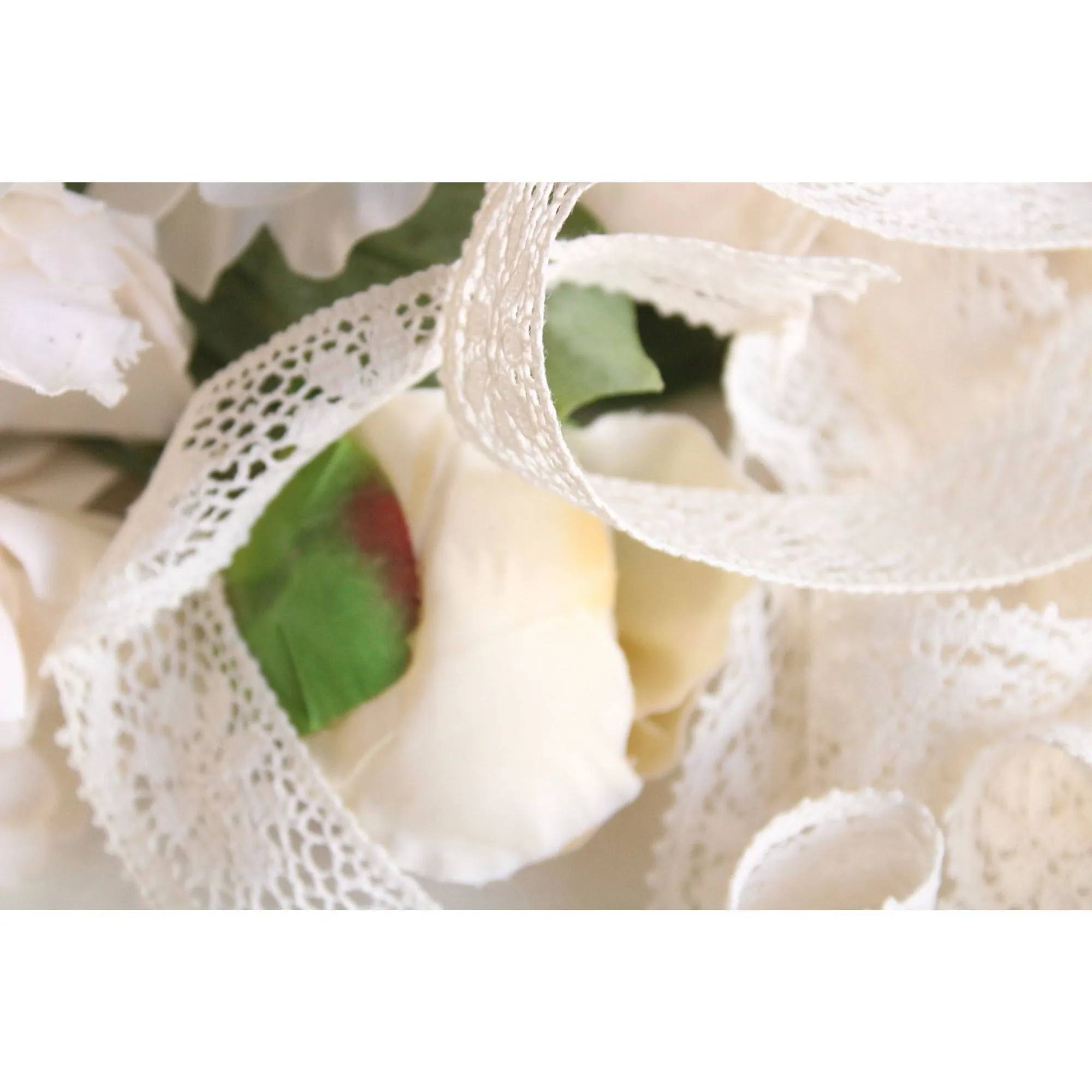 Vintage 1940s Lace Trim, White Crochet, 2 Yards, 1.25" Wide