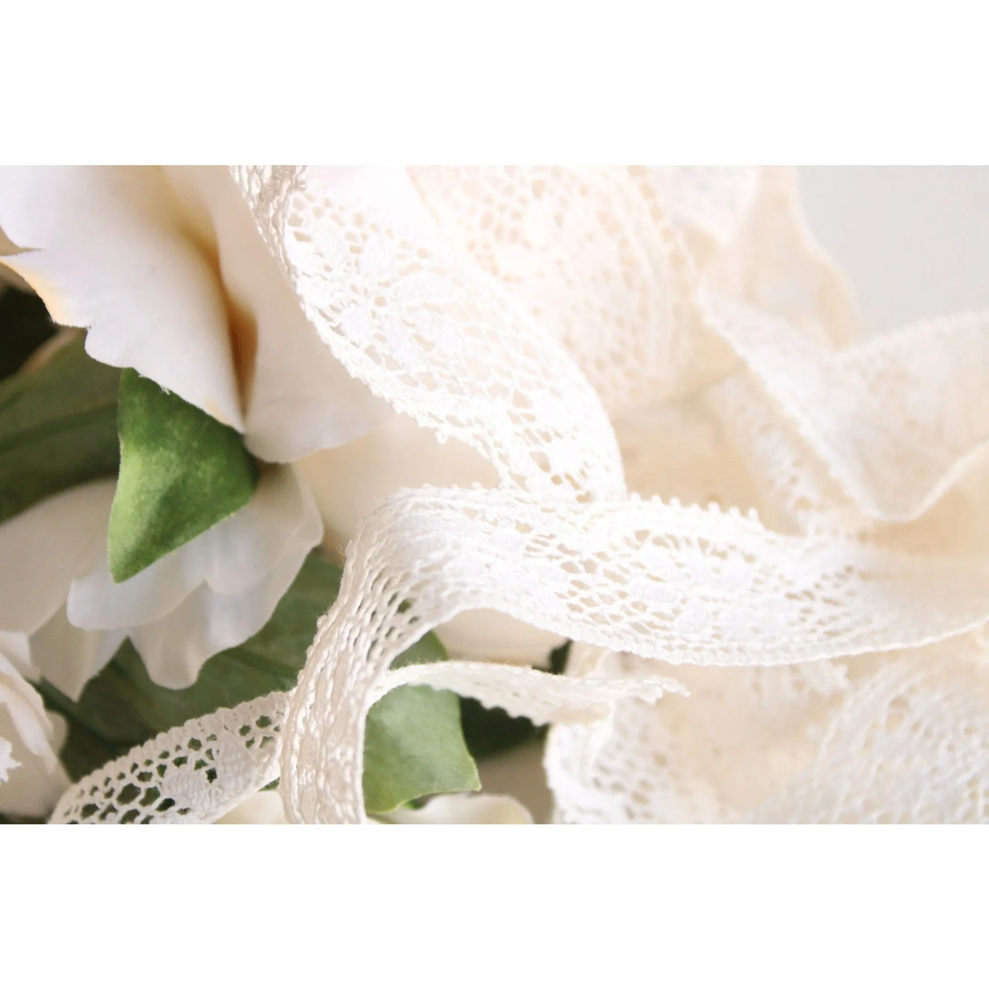 Vintage 1940s Lace Trim, White Crochet, 2 Yards, 1.25" Wide