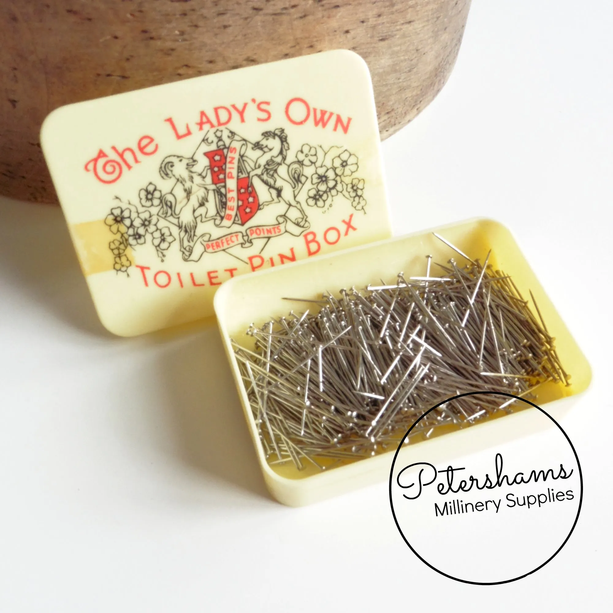 Vintage 1960s Lady's Own Toilet Pin Box