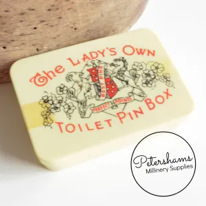 Vintage 1960s Lady's Own Toilet Pin Box