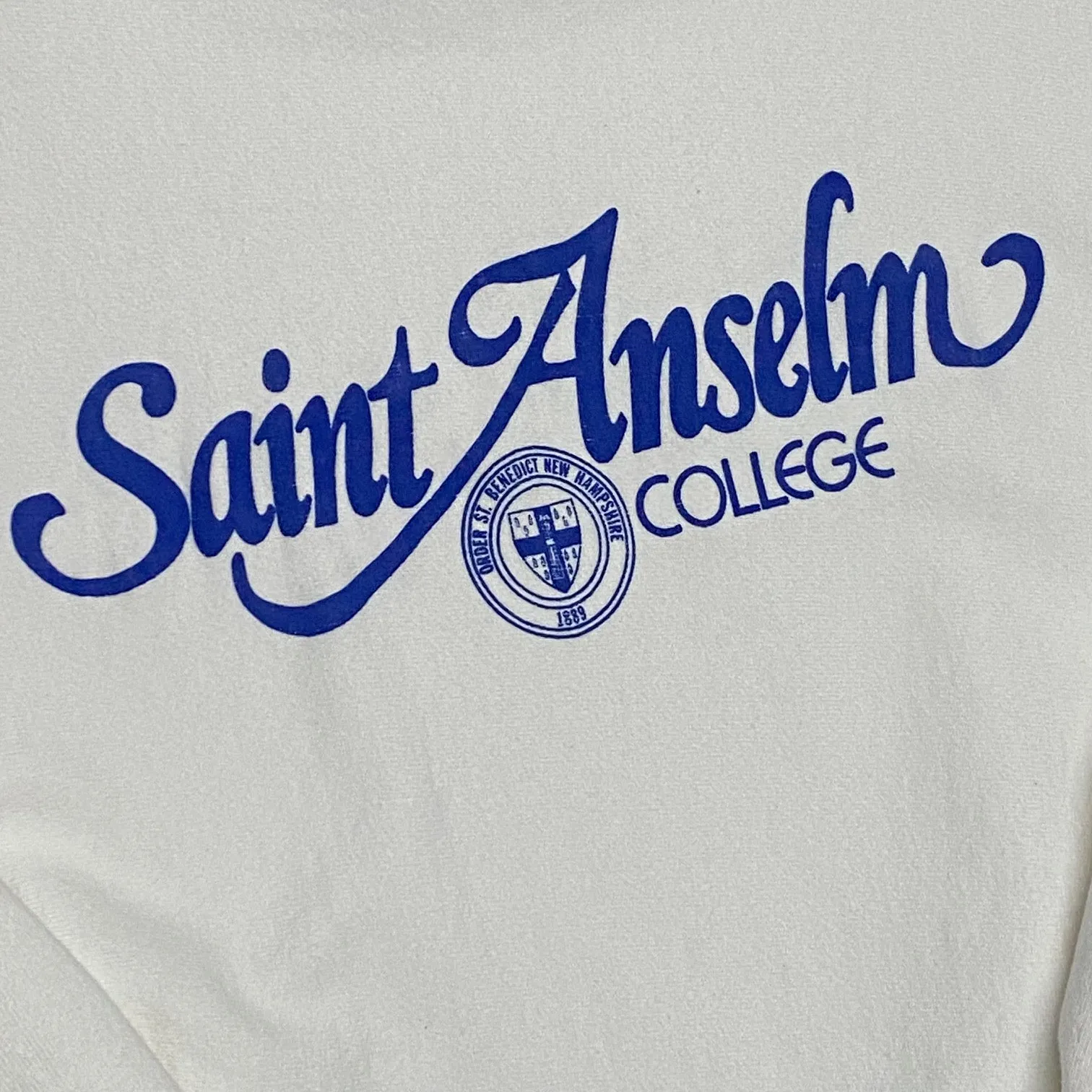 Vintage 1990's Champion Reverse Weave Saint Anselm Sweatshirt Size: XL