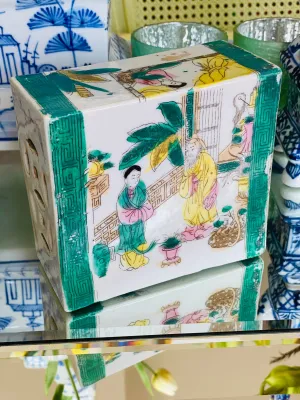 Vintage Chinoiserie Asian Opium Pillow Planter