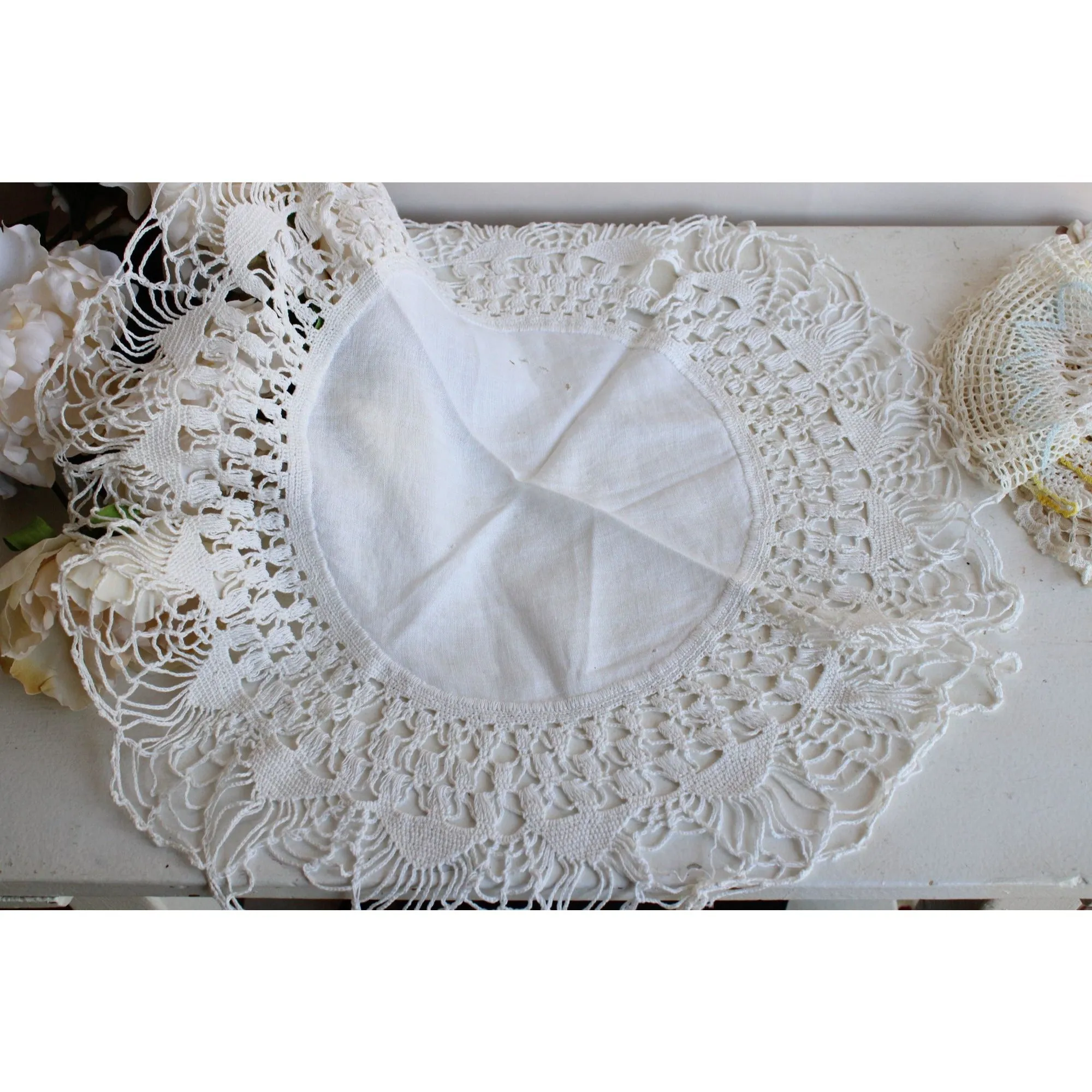 Vintage Crochet Doily Lot of Five