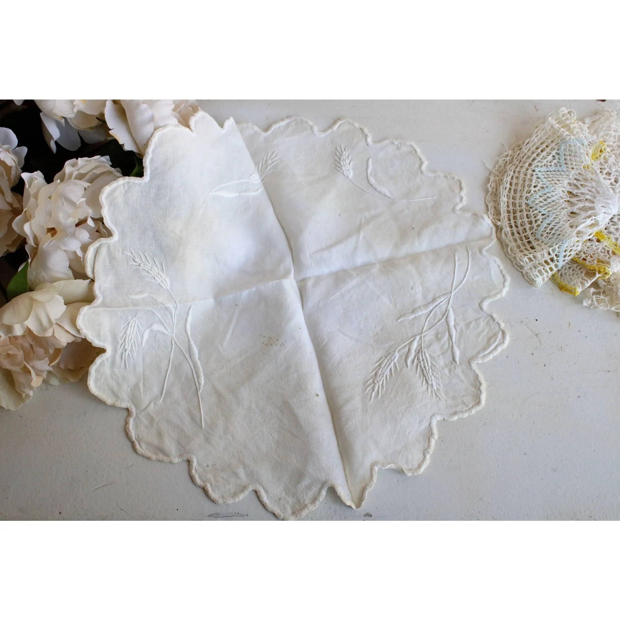 Vintage Crochet Doily Lot of Five