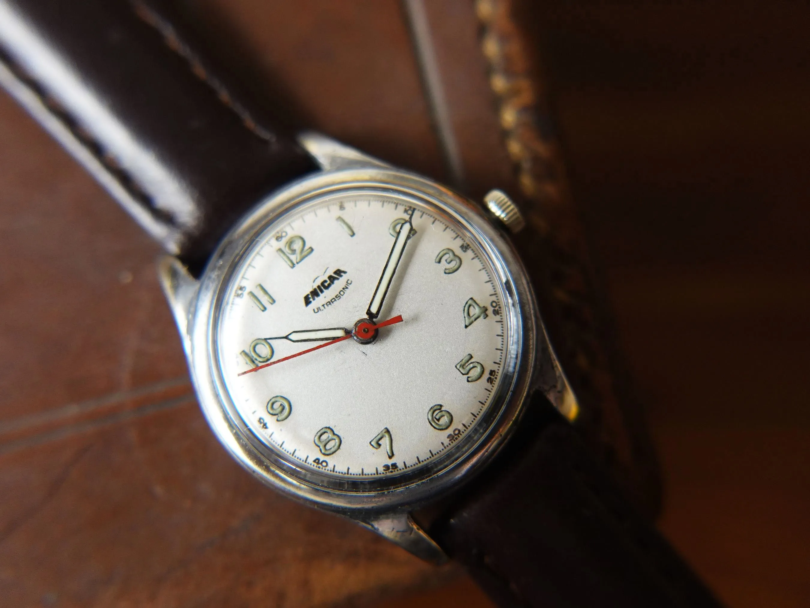 Vintage Enicar Ultrasonic Mens Watch - Working