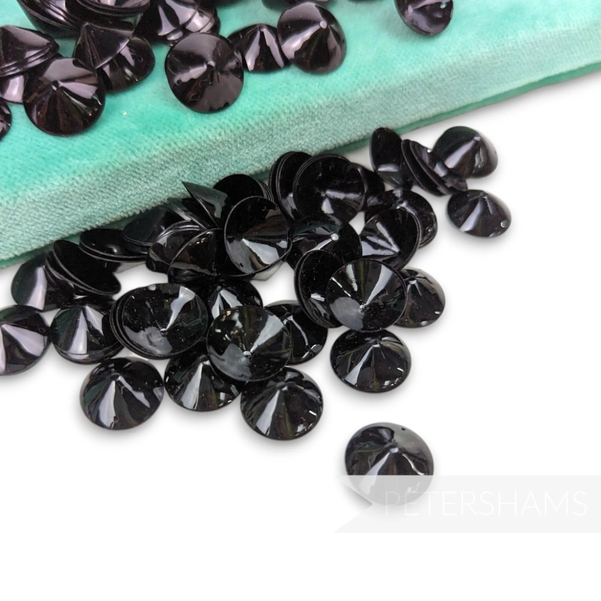 Vintage French 1940/50s 'Paillettes Au Coq' Sequins - 15mm Cones