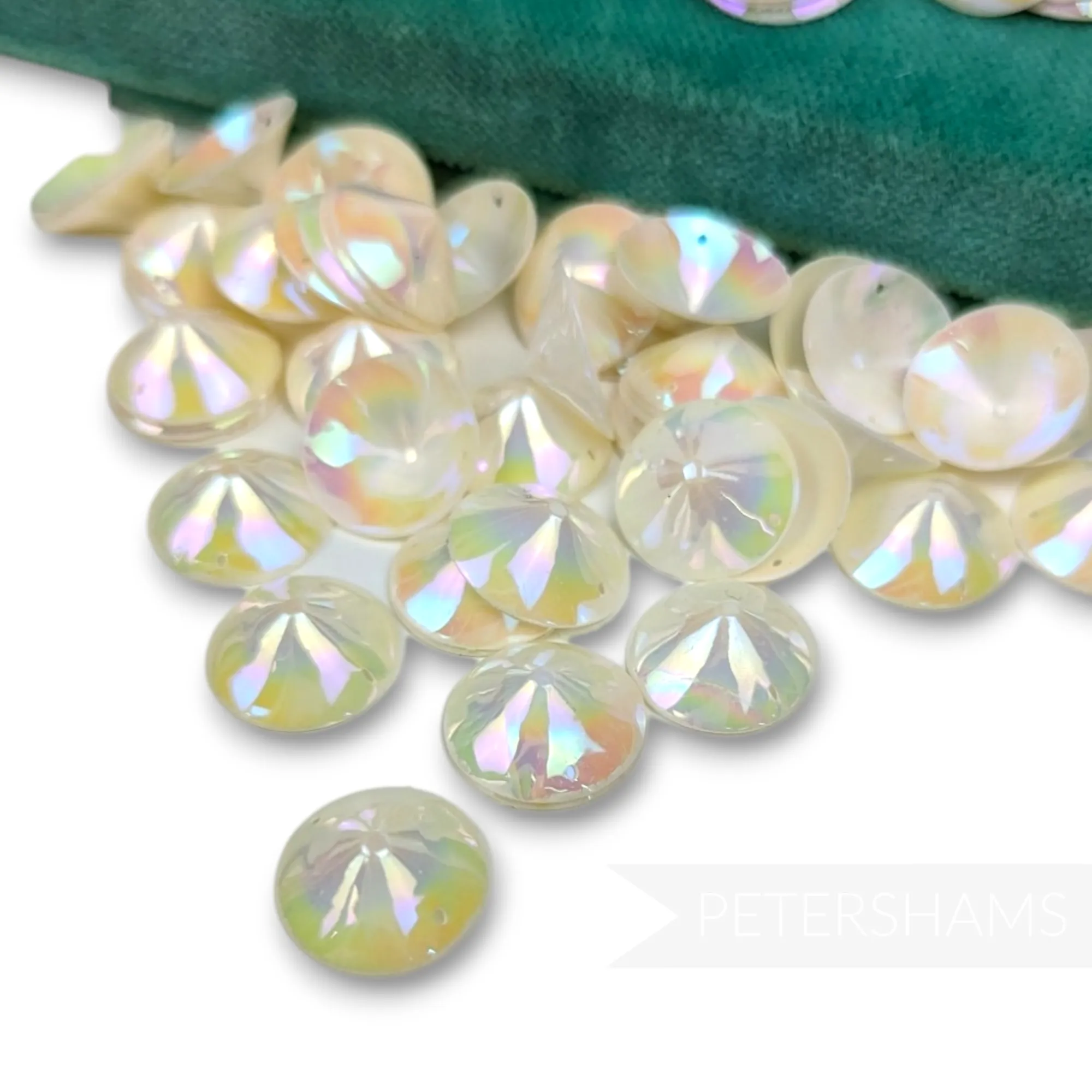 Vintage French 1940/50s 'Paillettes Au Coq' Sequins - 15mm Cones