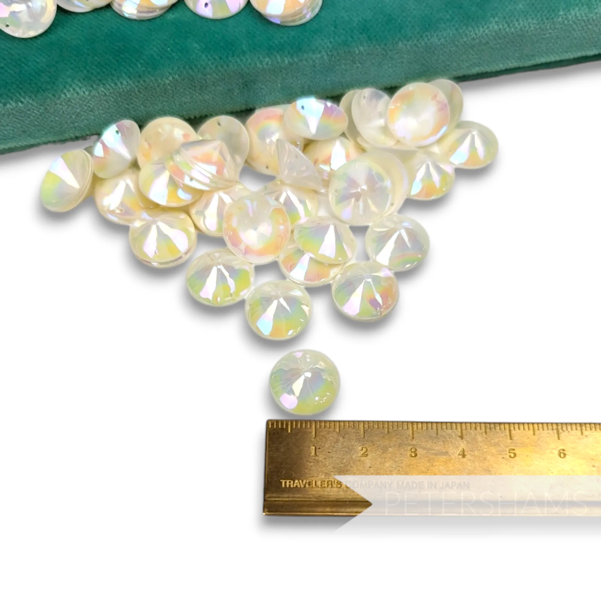 Vintage French 1940/50s 'Paillettes Au Coq' Sequins - 15mm Cones