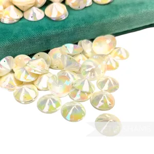 Vintage French 1940/50s 'Paillettes Au Coq' Sequins - 15mm Cones