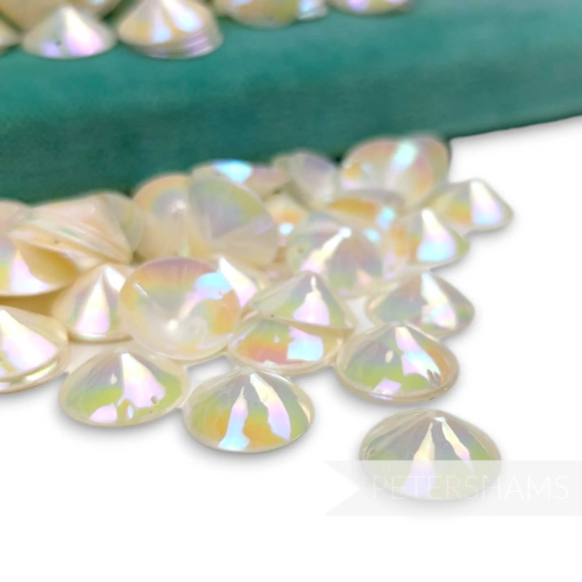Vintage French 1940/50s 'Paillettes Au Coq' Sequins - 15mm Cones