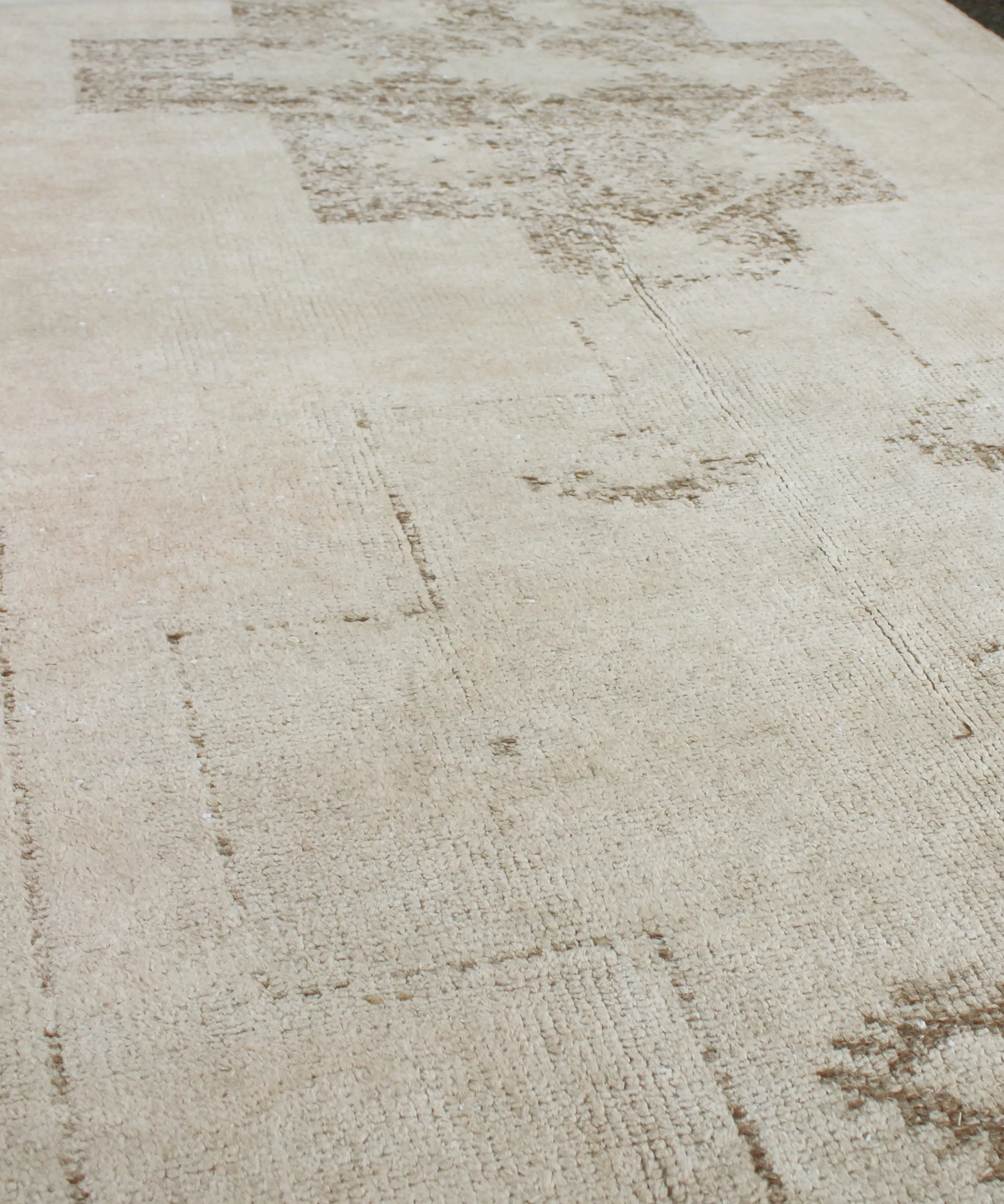 Vintage Hand Knotted Wool Rug,  3'-9" x 11'-7"