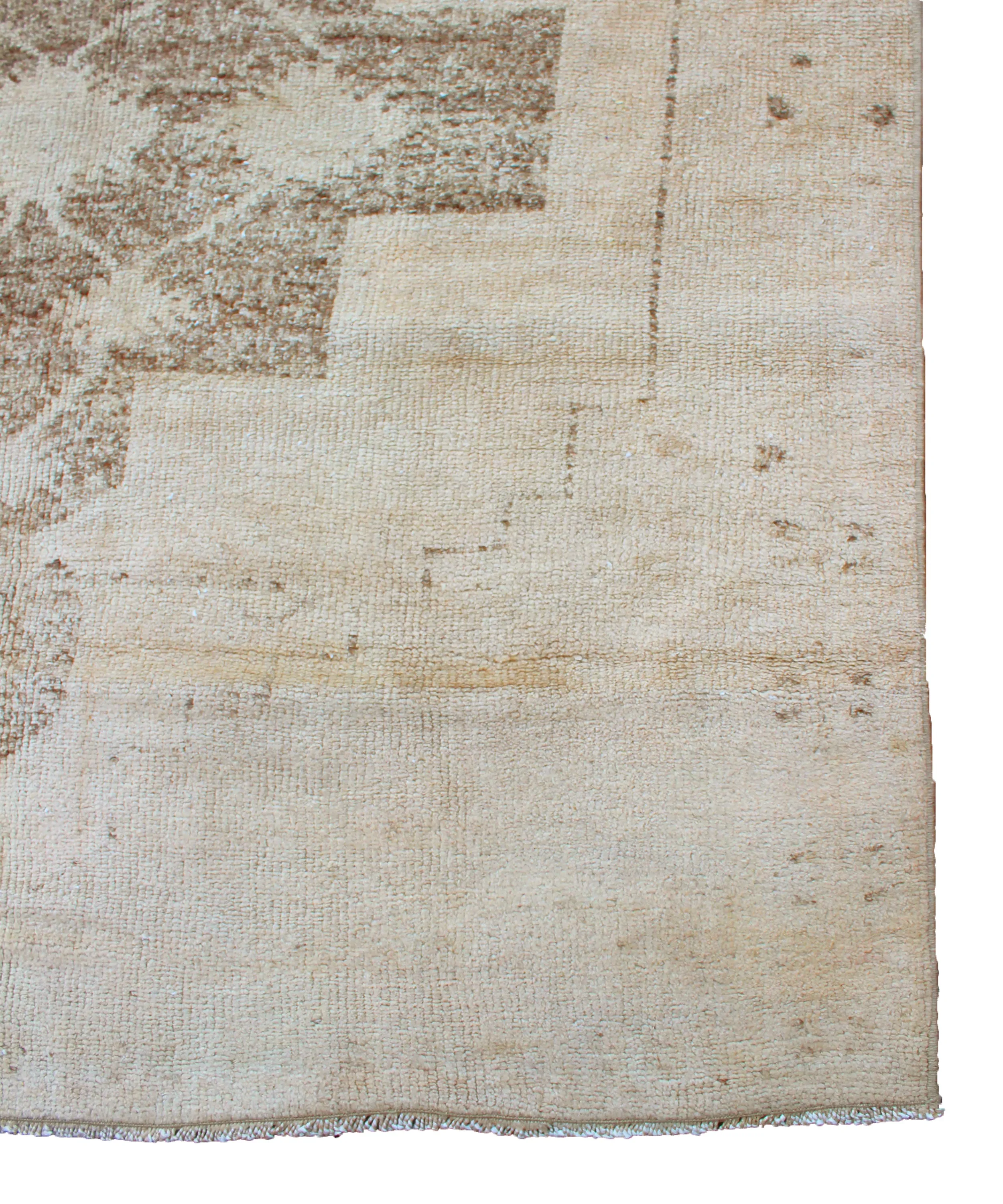 Vintage Hand Knotted Wool Rug,  3'-9" x 11'-7"