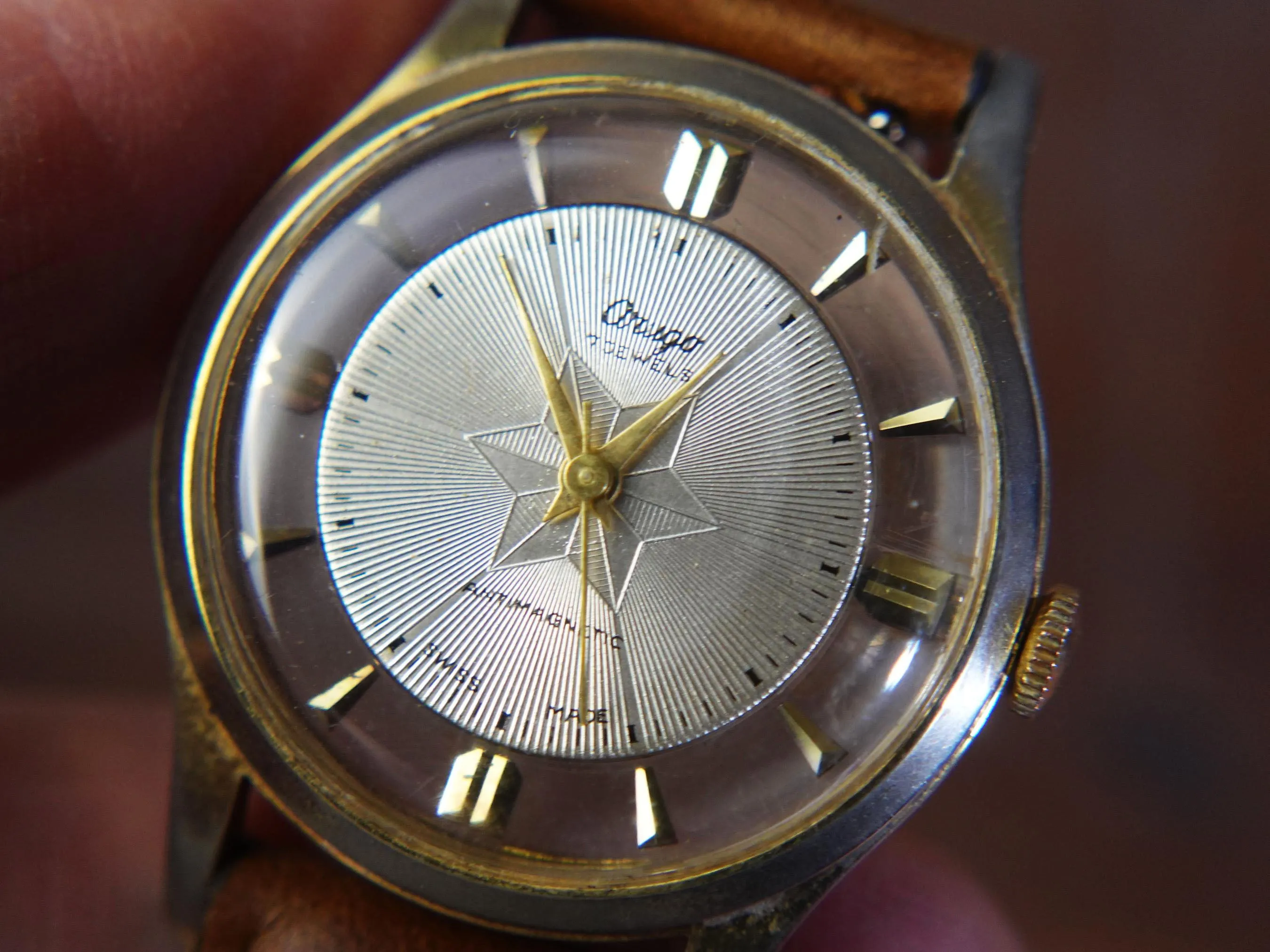 Vintage Origa Antimagnetic Swiss Made 7 Jewel Mens Watch - Working