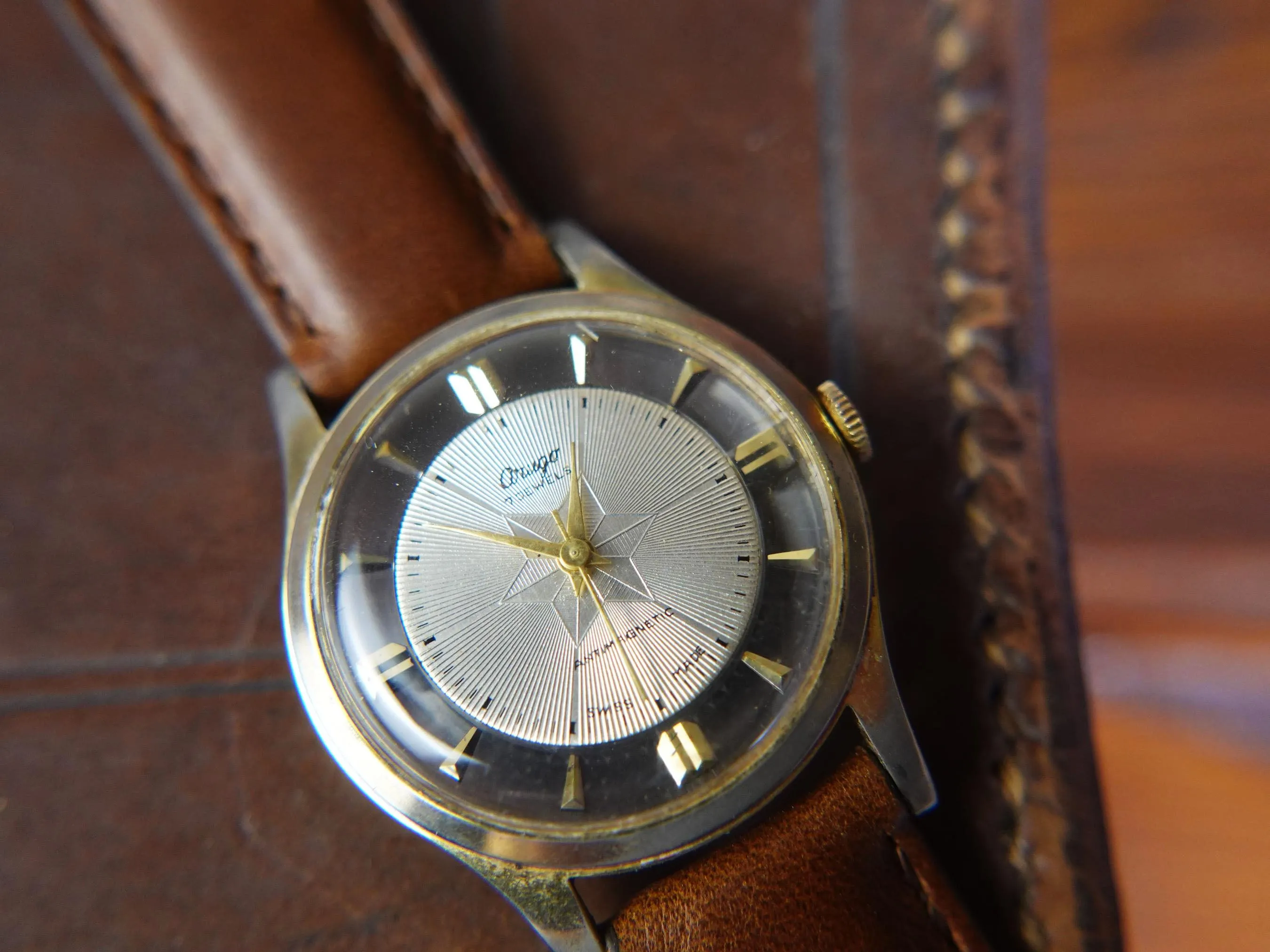 Vintage Origa Antimagnetic Swiss Made 7 Jewel Mens Watch - Working