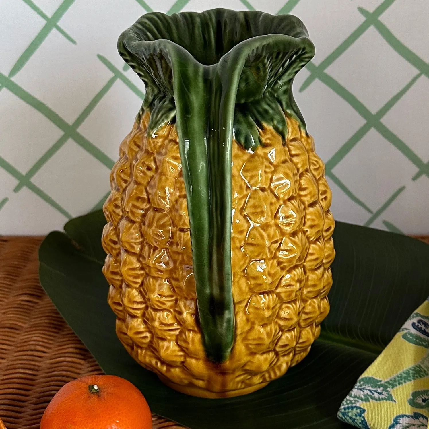 Vintage Portuguese Pineapple Pitcher