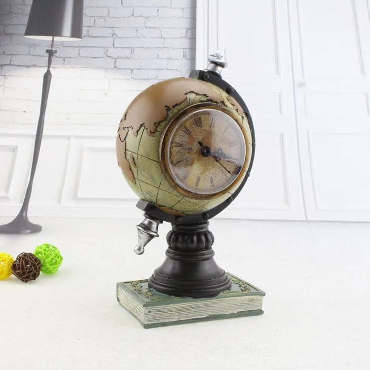 Vintage Style Globe Shaped Alarm Clock