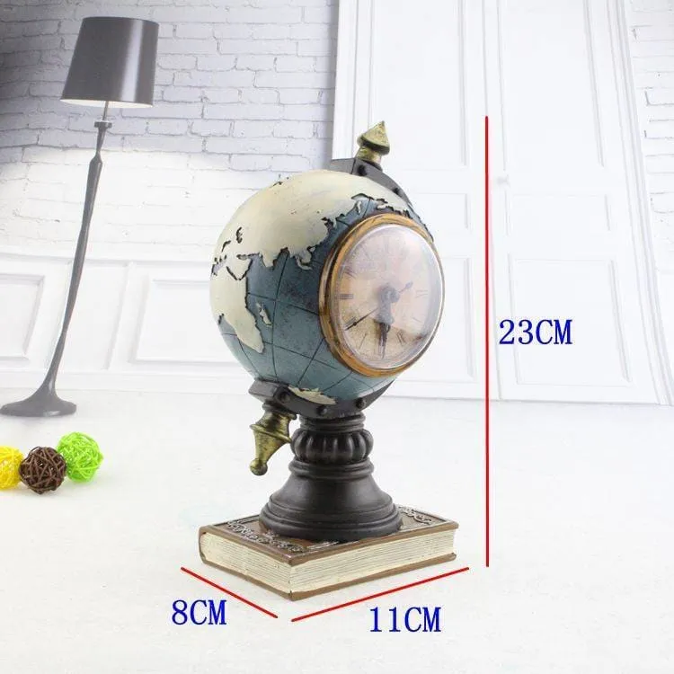 Vintage Style Globe Shaped Alarm Clock