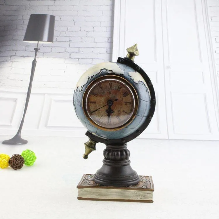 Vintage Style Globe Shaped Alarm Clock