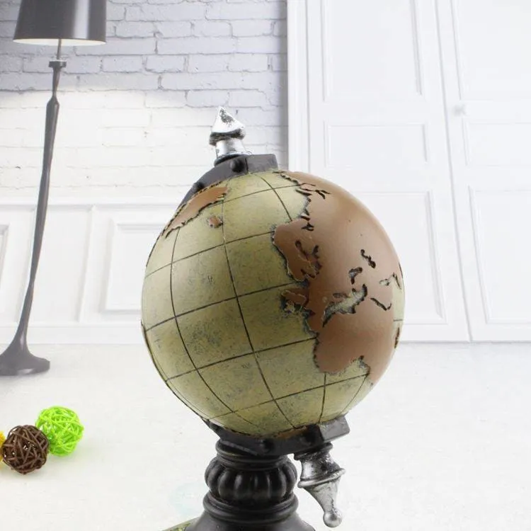 Vintage Style Globe Shaped Alarm Clock