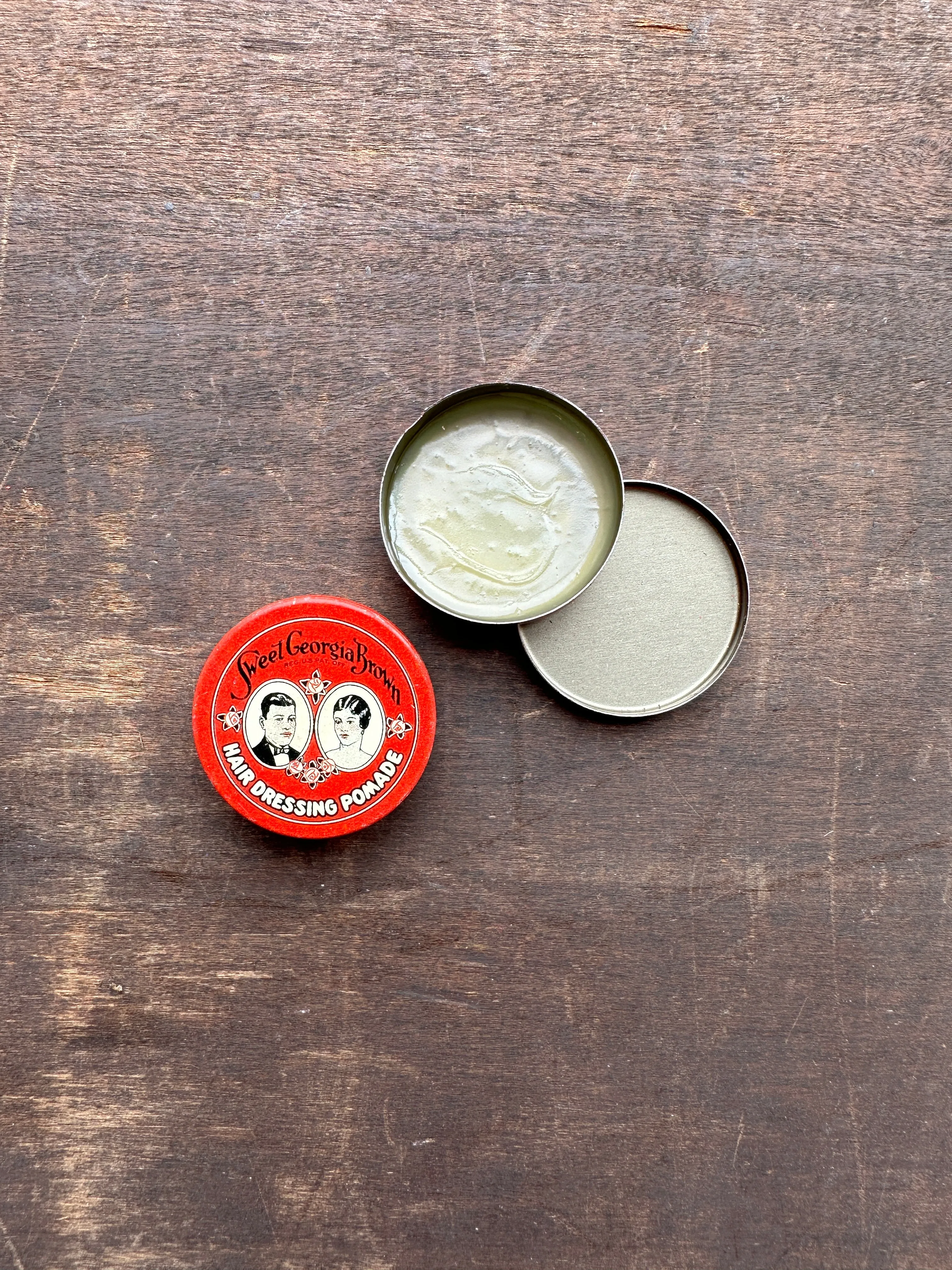 Vintage Sweet Georgia Brown Pomade Sample Tin