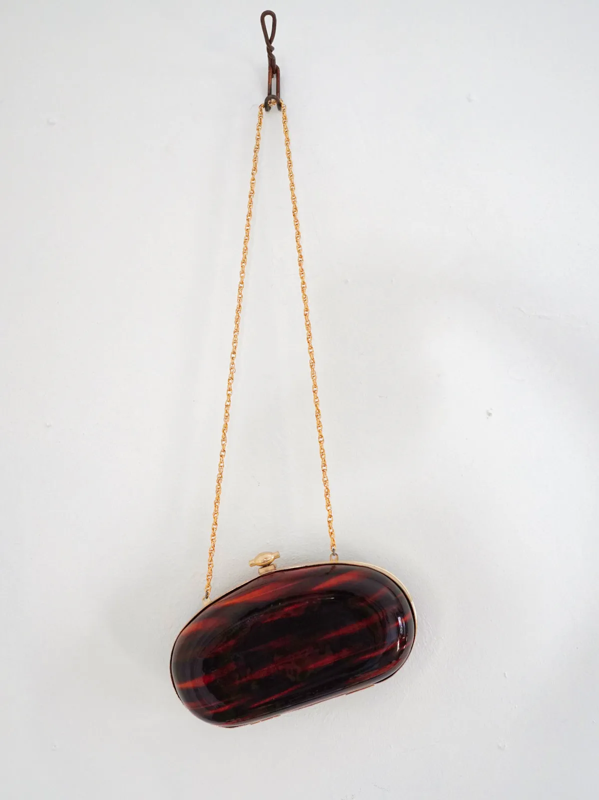 Vintage Tortoise Hard Shell Bag