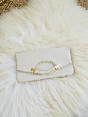 Vintage Vanilla Chic Naugahyde Bag
